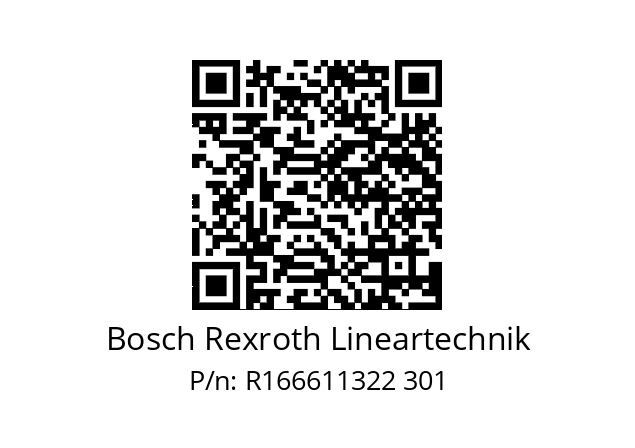   Bosch Rexroth Lineartechnik R166611322 301