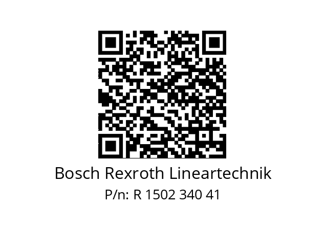   Bosch Rexroth Lineartechnik R 1502 340 41