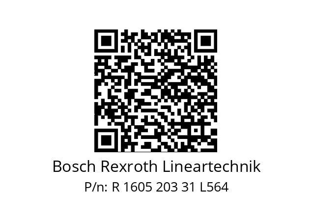   Bosch Rexroth Lineartechnik R 1605 203 31 L564