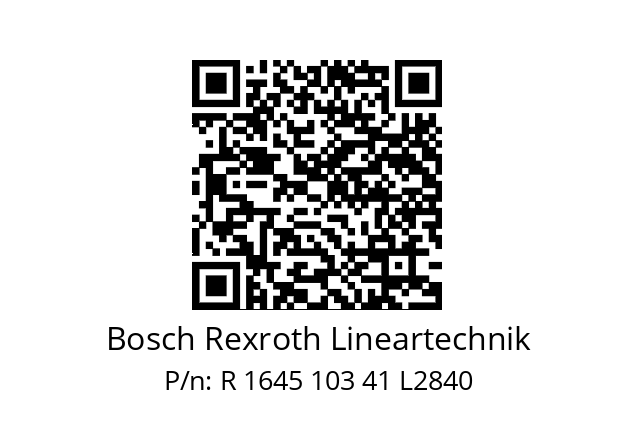   Bosch Rexroth Lineartechnik R 1645 103 41 L2840