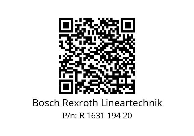   Bosch Rexroth Lineartechnik R 1631 194 20