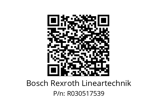   Bosch Rexroth Lineartechnik R030517539