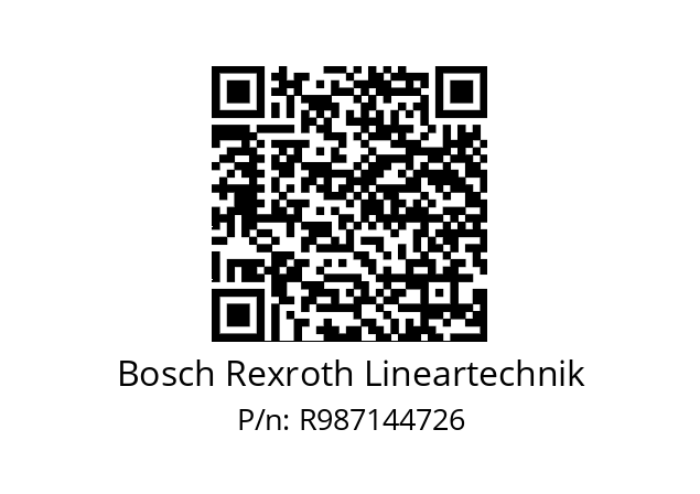   Bosch Rexroth Lineartechnik R987144726