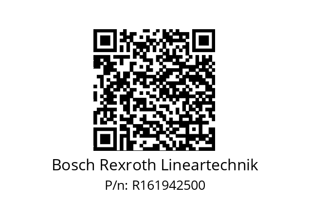   Bosch Rexroth Lineartechnik R161942500