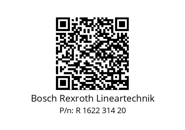   Bosch Rexroth Lineartechnik R 1622 314 20