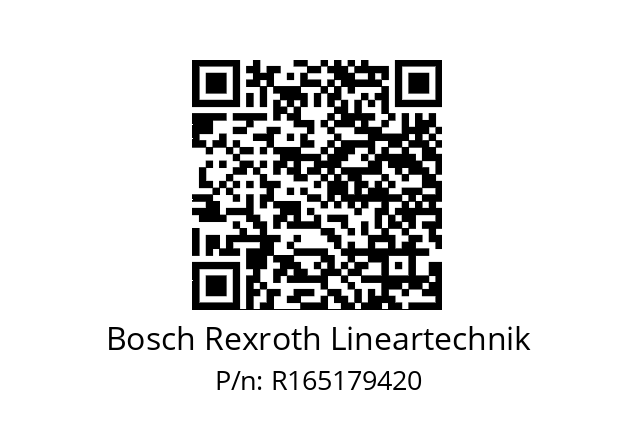   Bosch Rexroth Lineartechnik R165179420