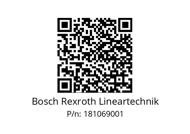   Bosch Rexroth Lineartechnik 181069001