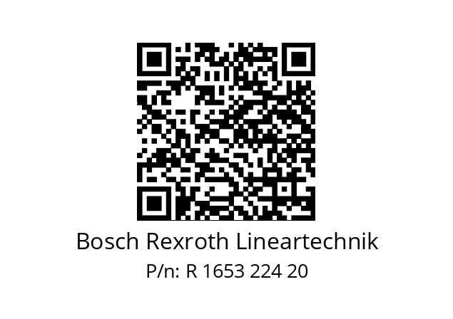   Bosch Rexroth Lineartechnik R 1653 224 20