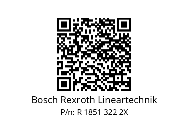   Bosch Rexroth Lineartechnik R 1851 322 2X