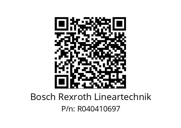   Bosch Rexroth Lineartechnik R040410697