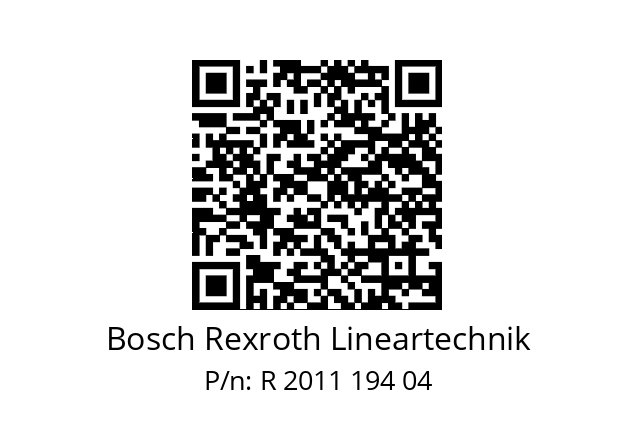   Bosch Rexroth Lineartechnik R 2011 194 04