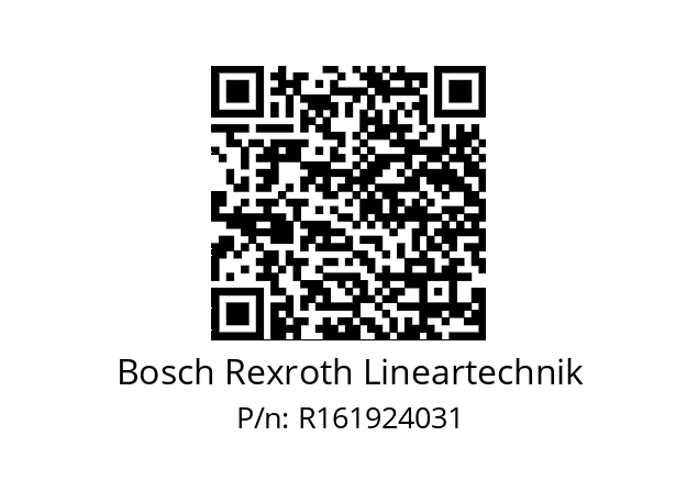   Bosch Rexroth Lineartechnik R161924031