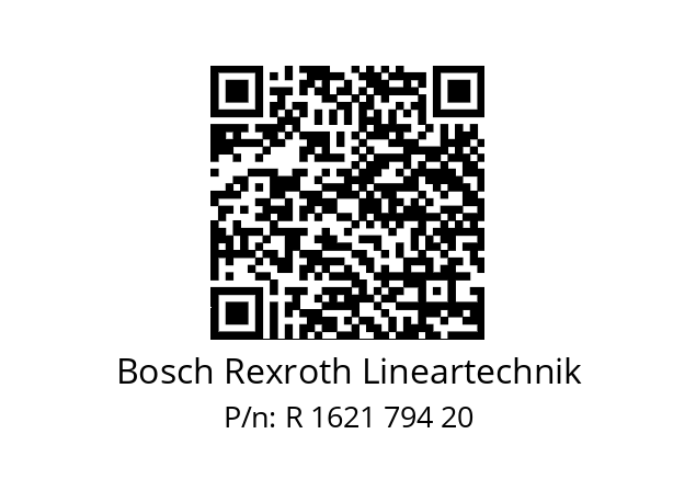   Bosch Rexroth Lineartechnik R 1621 794 20