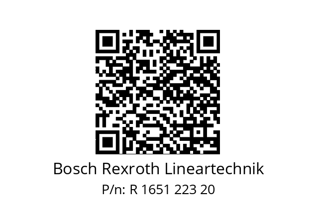   Bosch Rexroth Lineartechnik R 1651 223 20