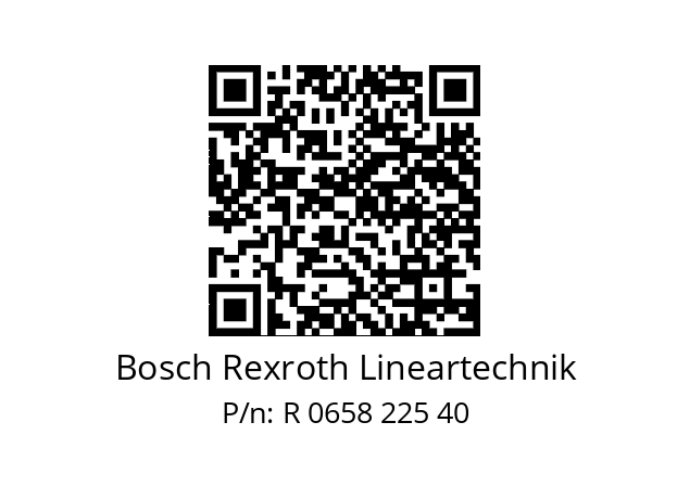   Bosch Rexroth Lineartechnik R 0658 225 40