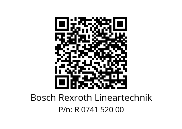   Bosch Rexroth Lineartechnik R 0741 520 00