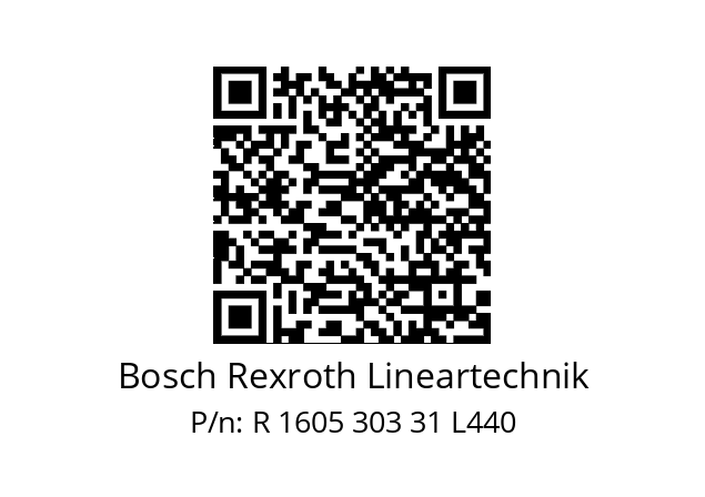   Bosch Rexroth Lineartechnik R 1605 303 31 L440