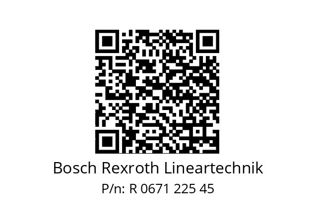   Bosch Rexroth Lineartechnik R 0671 225 45