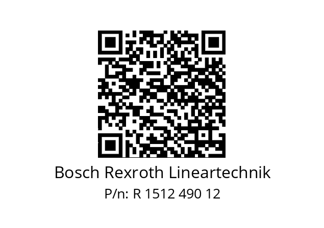   Bosch Rexroth Lineartechnik R 1512 490 12