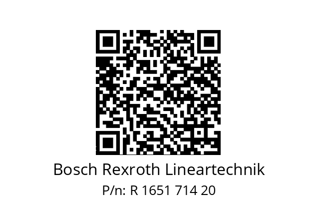   Bosch Rexroth Lineartechnik R 1651 714 20