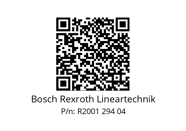   Bosch Rexroth Lineartechnik R2001 294 04