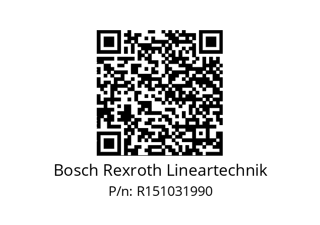   Bosch Rexroth Lineartechnik R151031990