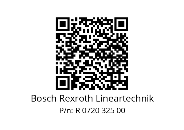   Bosch Rexroth Lineartechnik R 0720 325 00