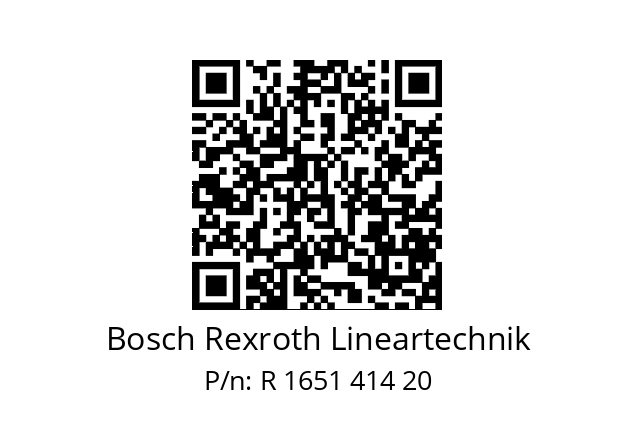   Bosch Rexroth Lineartechnik R 1651 414 20