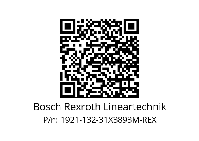   Bosch Rexroth Lineartechnik 1921-132-31X3893M-REX