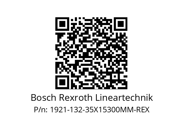   Bosch Rexroth Lineartechnik 1921-132-35X15300MM-REX