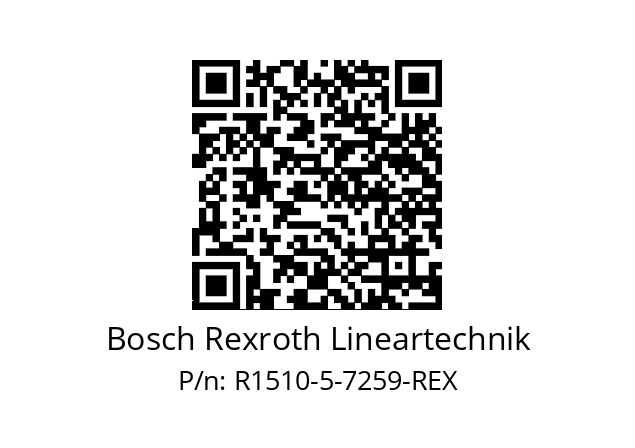   Bosch Rexroth Lineartechnik R1510-5-7259-REX