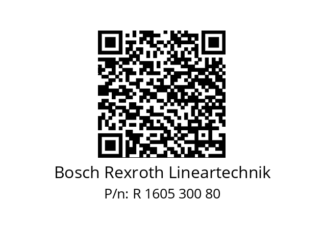   Bosch Rexroth Lineartechnik R 1605 300 80