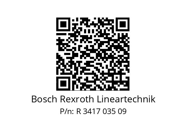   Bosch Rexroth Lineartechnik R 3417 035 09