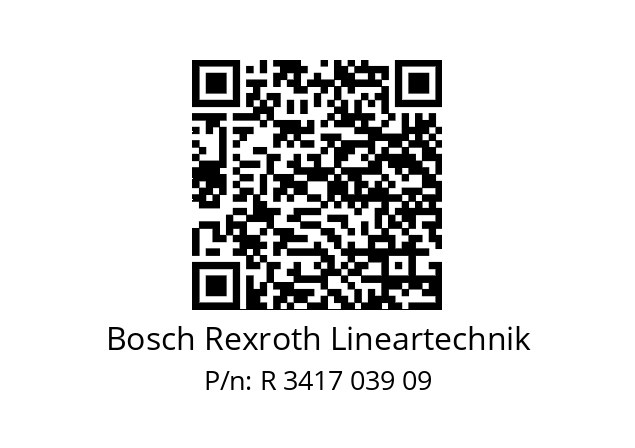   Bosch Rexroth Lineartechnik R 3417 039 09