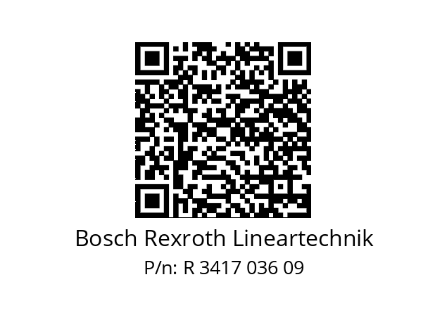   Bosch Rexroth Lineartechnik R 3417 036 09