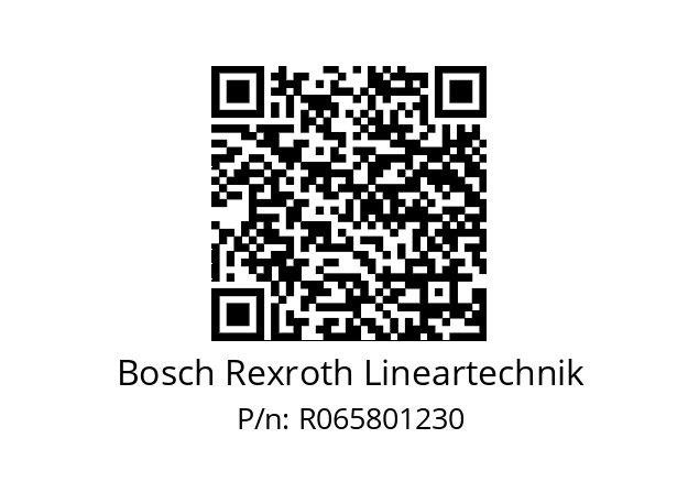   Bosch Rexroth Lineartechnik R065801230