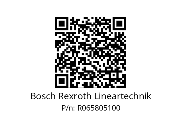   Bosch Rexroth Lineartechnik R065805100