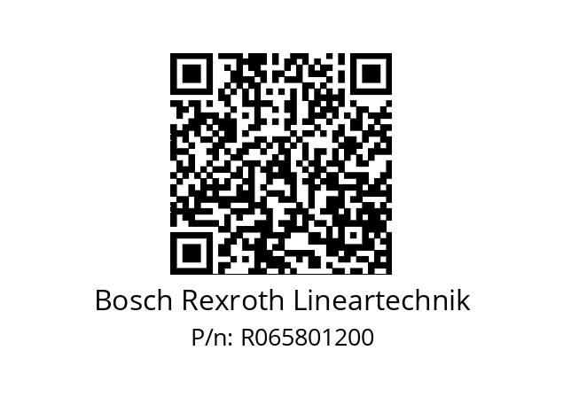   Bosch Rexroth Lineartechnik R065801200