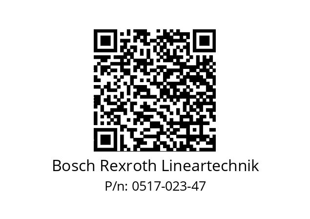   Bosch Rexroth Lineartechnik 0517-023-47