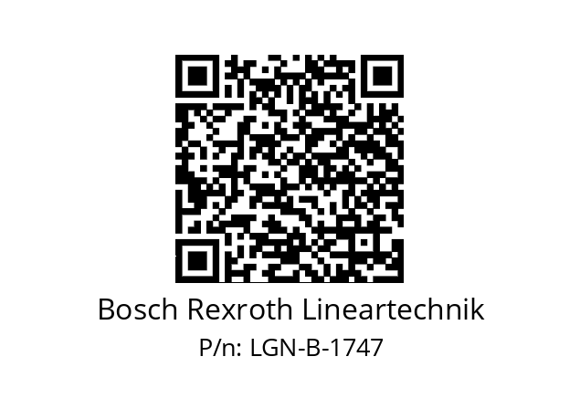   Bosch Rexroth Lineartechnik LGN-B-1747