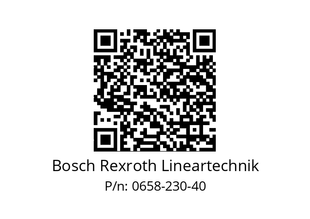   Bosch Rexroth Lineartechnik 0658-230-40