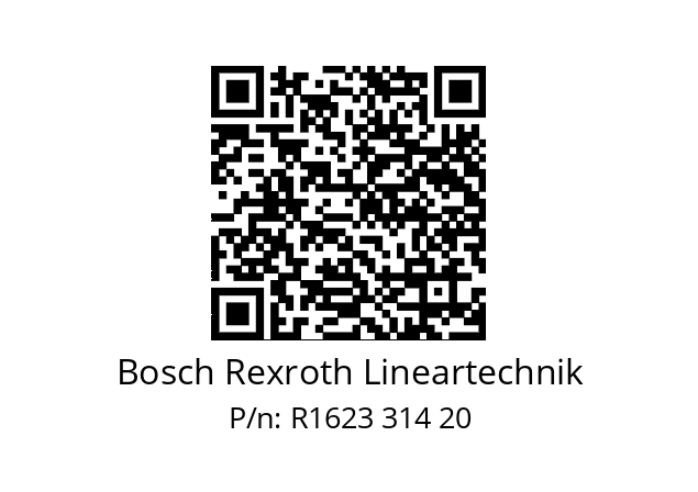   Bosch Rexroth Lineartechnik R1623 314 20