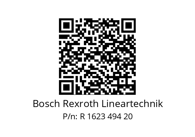   Bosch Rexroth Lineartechnik R 1623 494 20