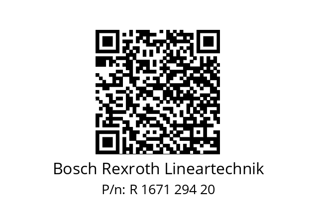   Bosch Rexroth Lineartechnik R 1671 294 20