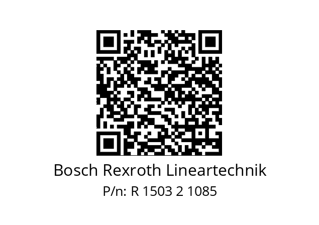   Bosch Rexroth Lineartechnik R 1503 2 1085