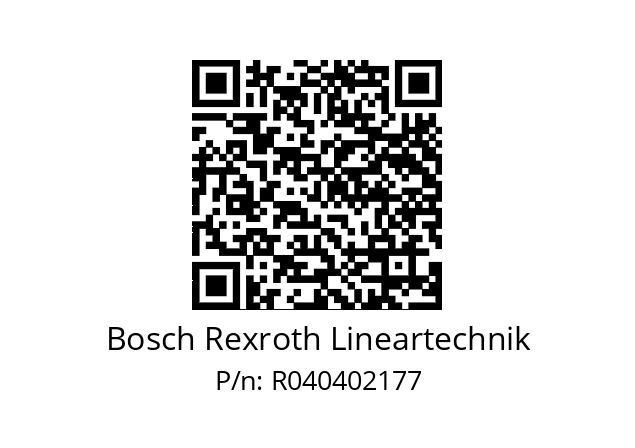   Bosch Rexroth Lineartechnik R040402177