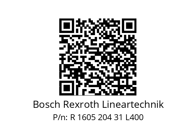   Bosch Rexroth Lineartechnik R 1605 204 31 L400