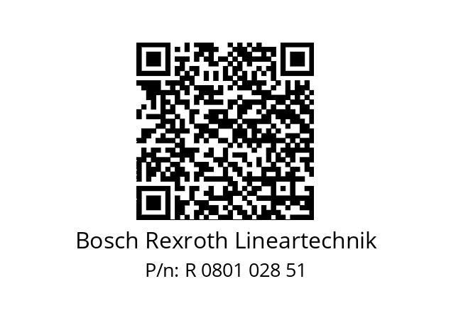   Bosch Rexroth Lineartechnik R 0801 028 51