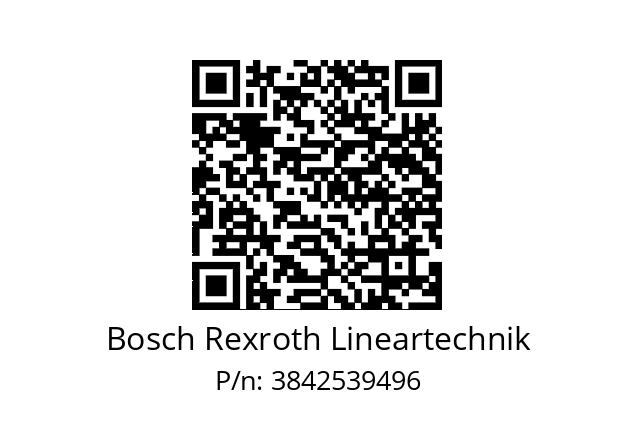   Bosch Rexroth Lineartechnik 3842539496