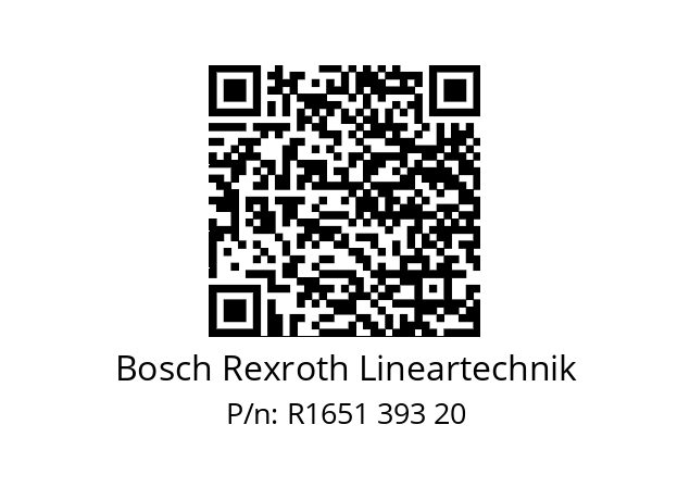   Bosch Rexroth Lineartechnik R1651 393 20